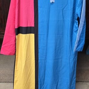Colorblock Long Sleeve Dress